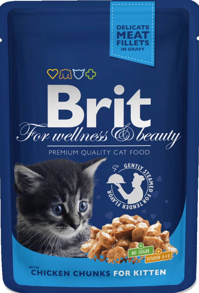 Brit Premium пауч для котят Курица 100г